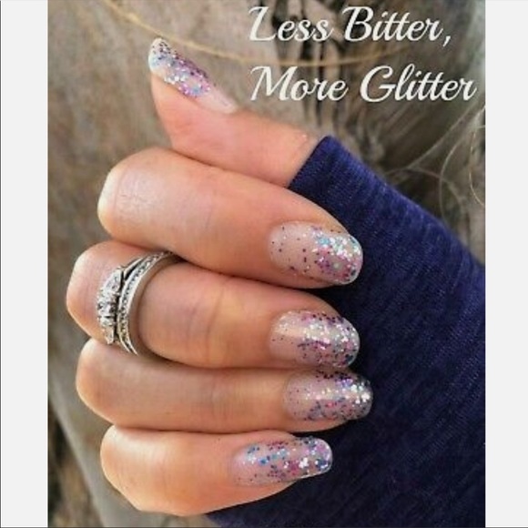 *Retired* Color Street: Less Bitter, More Glitter | Blue Pink Pastel Sparkle - Picture 2 of 8